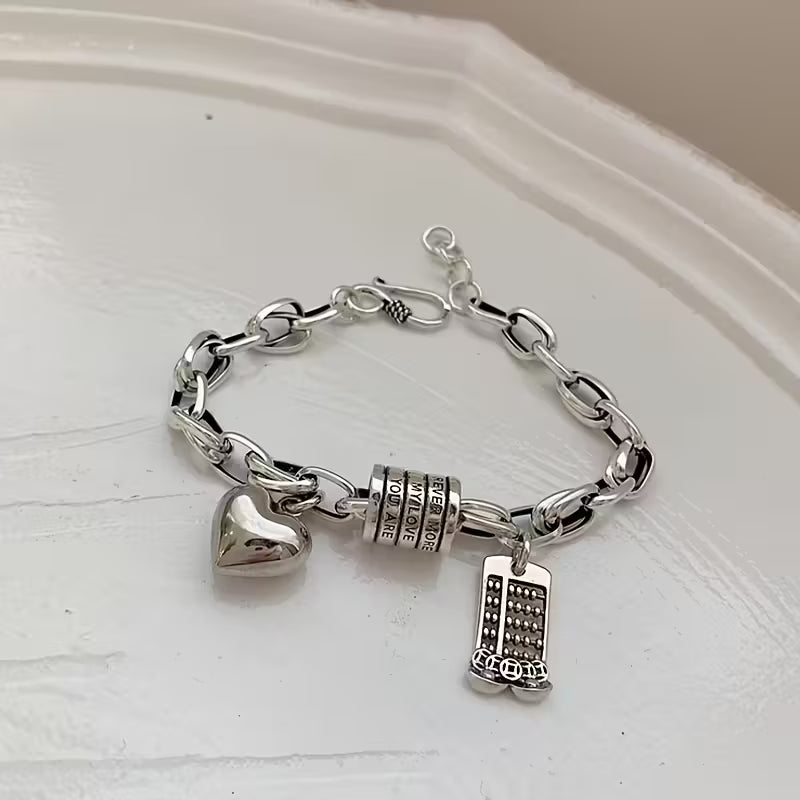 Elegant Matte Link Chain Bracelet for Teenagers | Stylish & Durable Jewelry